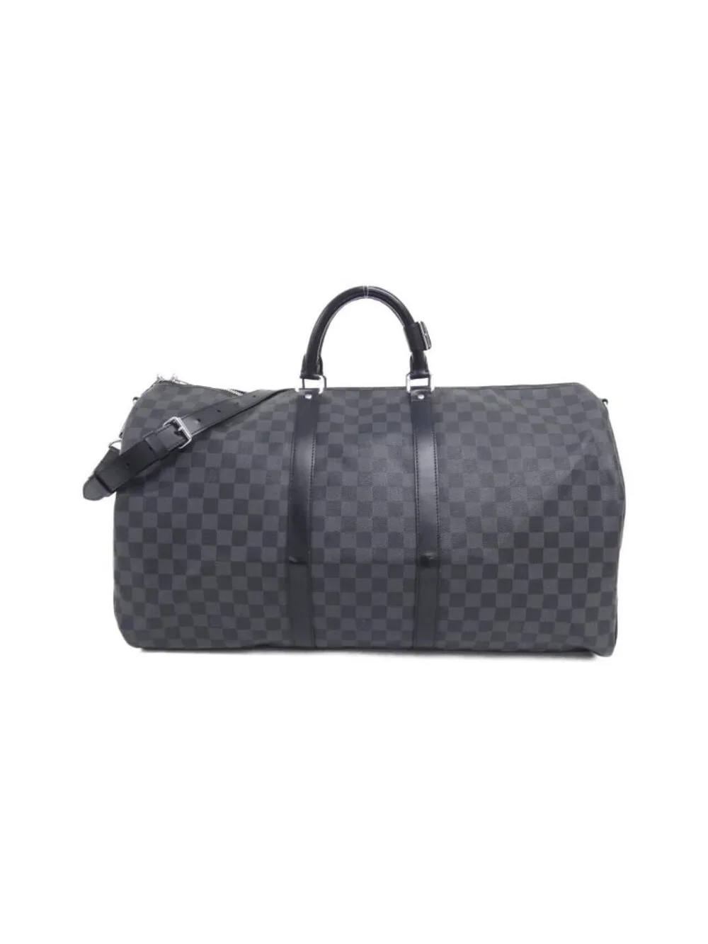 Louis Vuitton Damier Graphite Keepall Bandouliere 55 Boston Bag